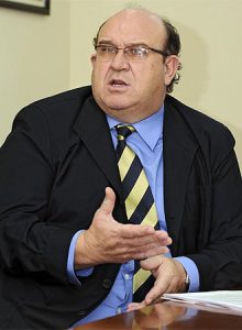 Alfonso Mandado, ex presidente de la Federación Española de Rugby.